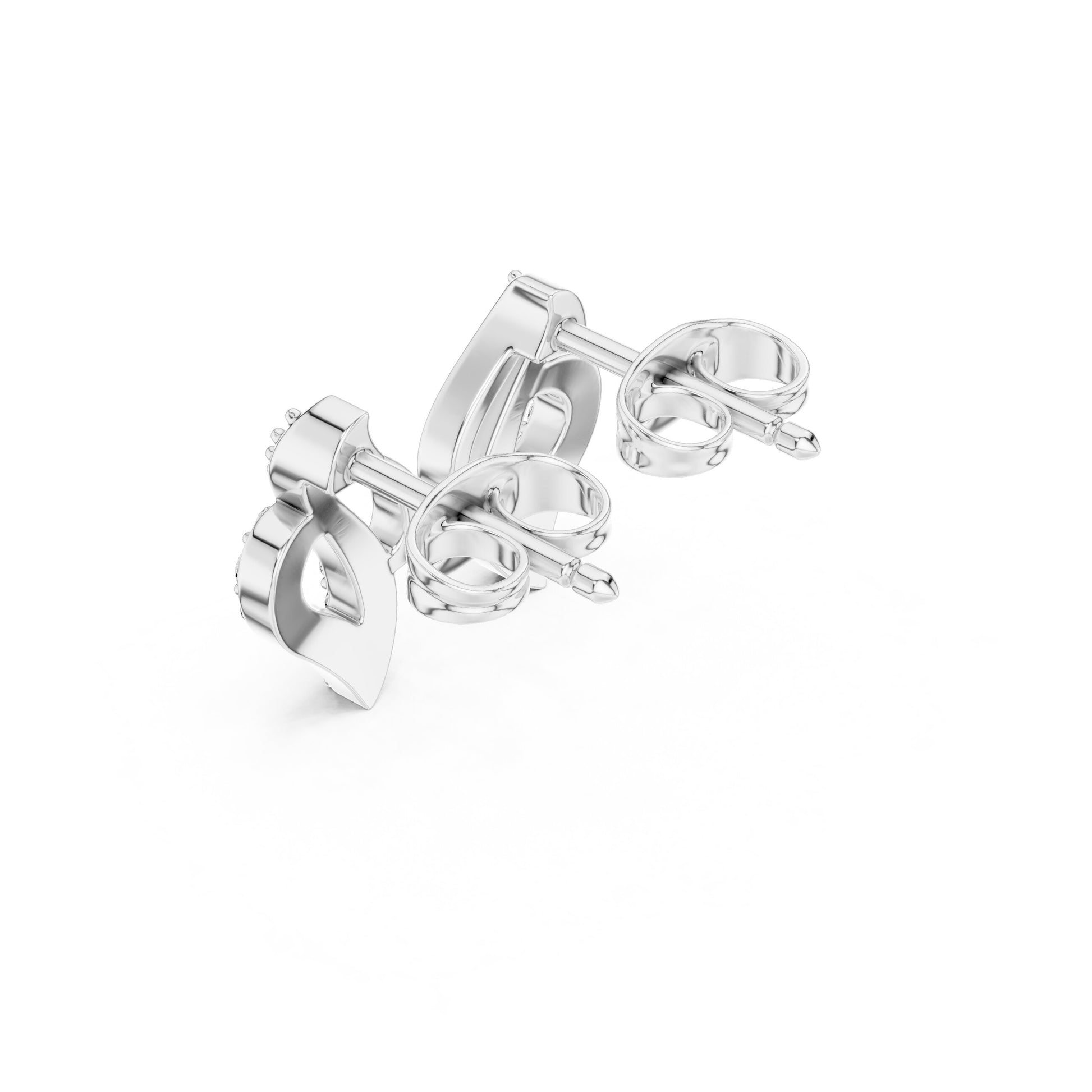 Round Stud Lab Grown Diamond Earrings