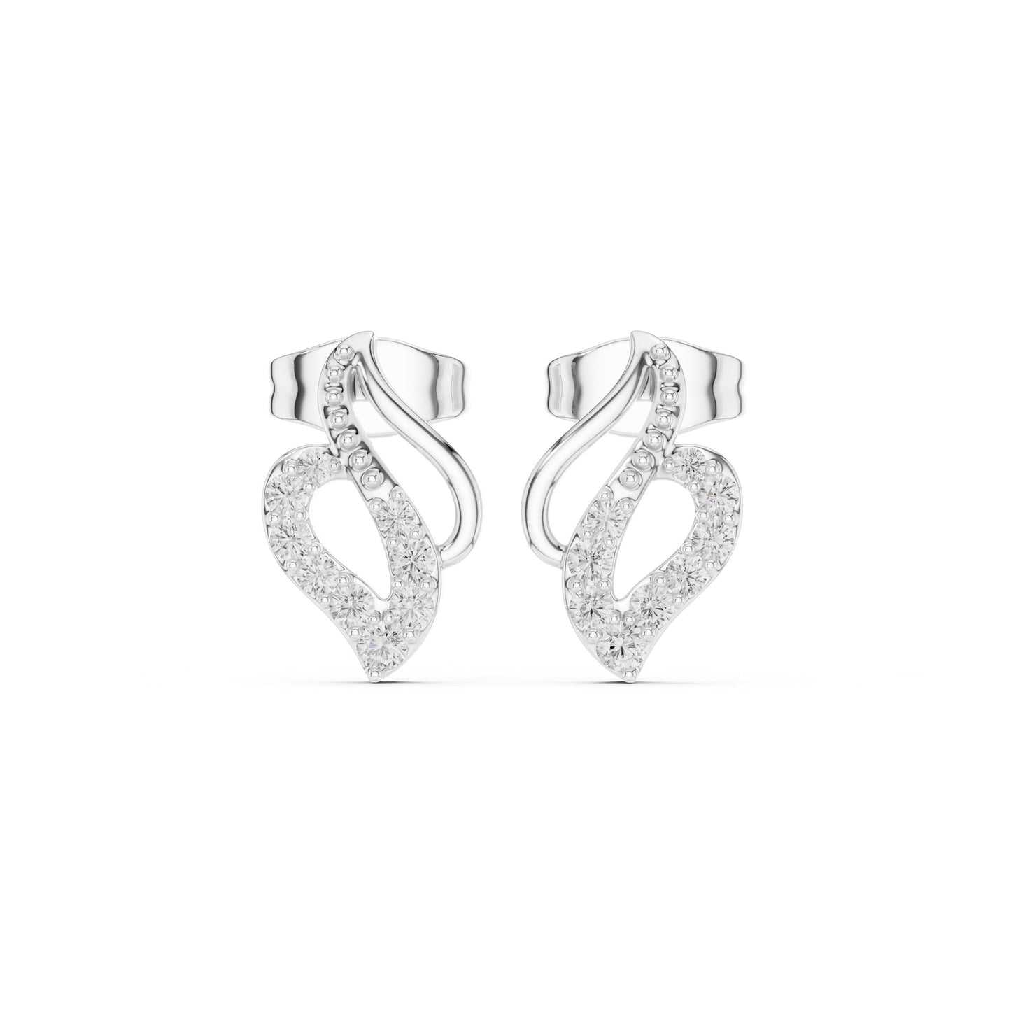 Round Stud Lab Grown Diamond Earrings