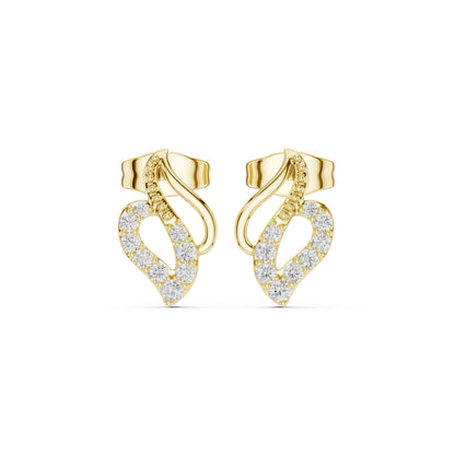 Round Stud Lab Grown Diamond Earrings