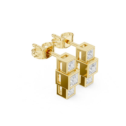 Princess Dangle Lab Grown Diamond Earrings