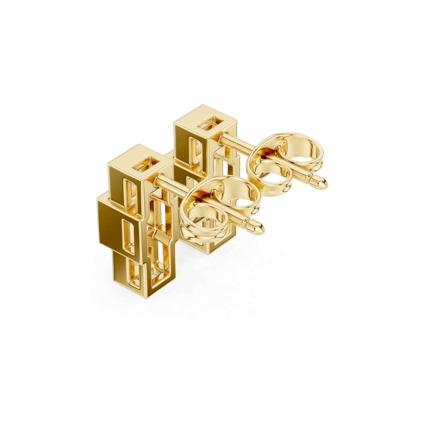 Princess Dangle Lab Grown Diamond Earrings