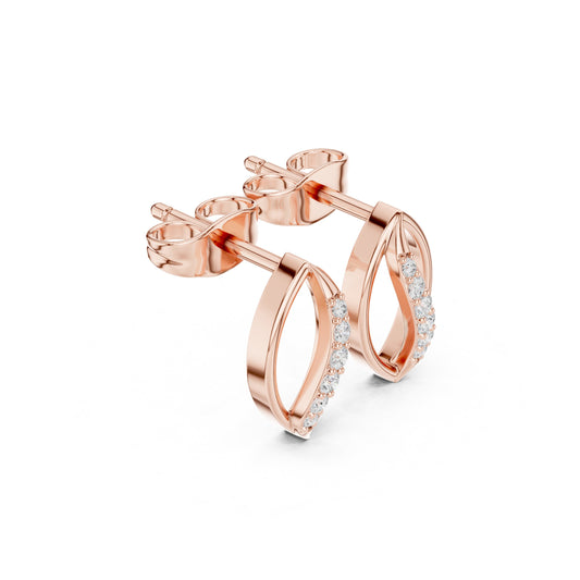 Marquise Stud Lab Grown Diamond Earrings