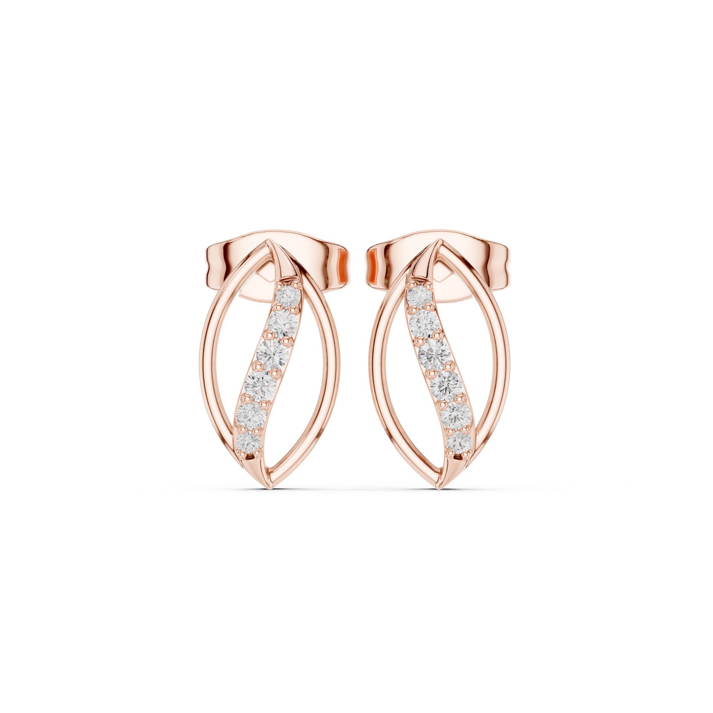 Marquise Stud Lab Grown Diamond Earrings