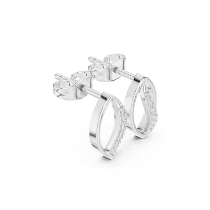 Marquise Stud Lab Grown Diamond Earrings