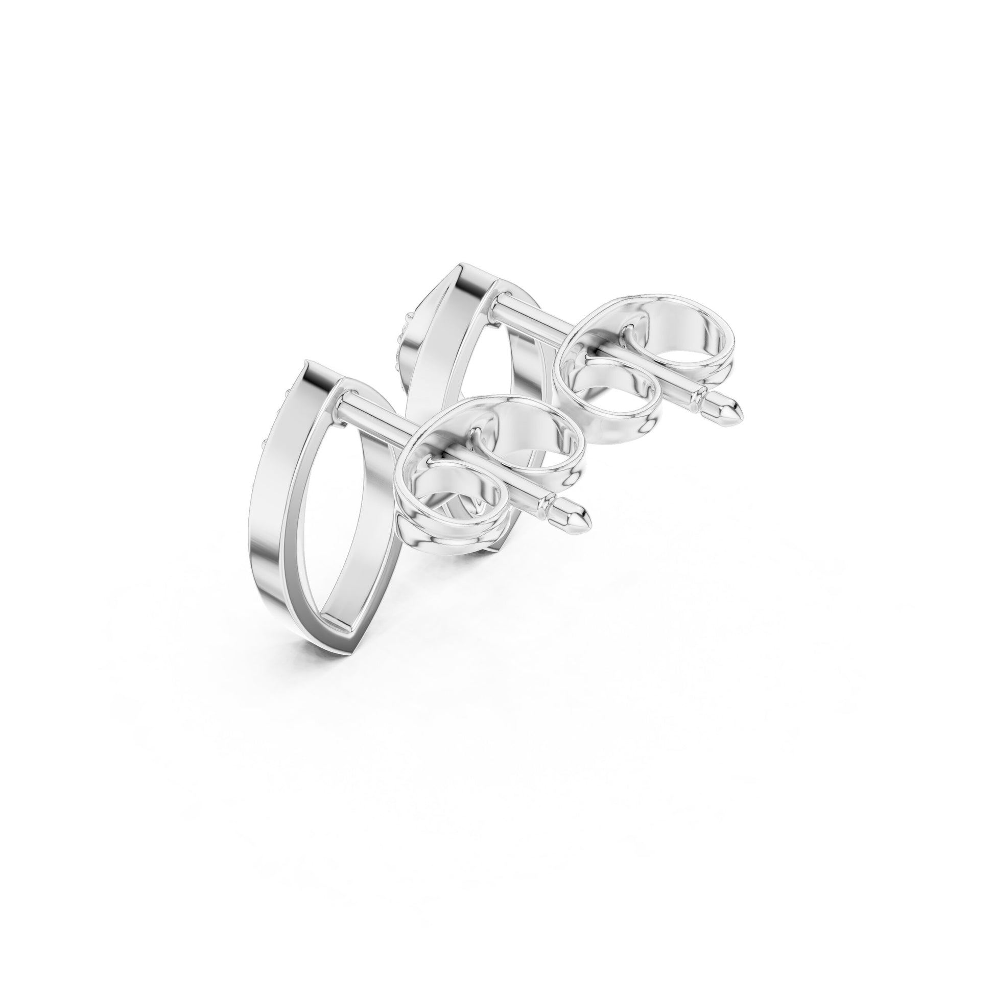 Marquise Stud Lab Grown Diamond Earrings