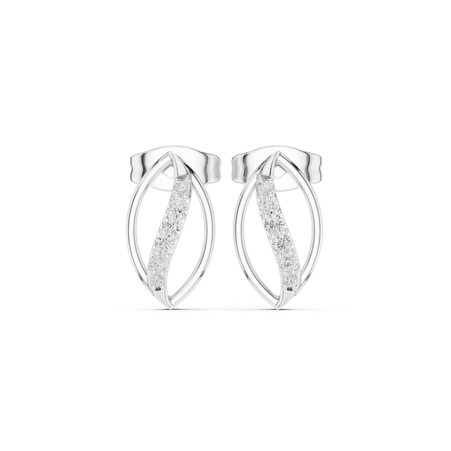 Marquise Stud Lab Grown Diamond Earrings