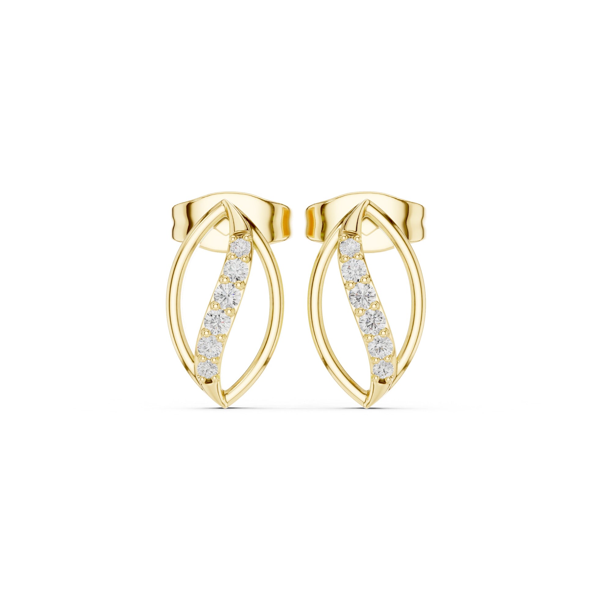 Marquise Stud Lab Grown Diamond Earrings