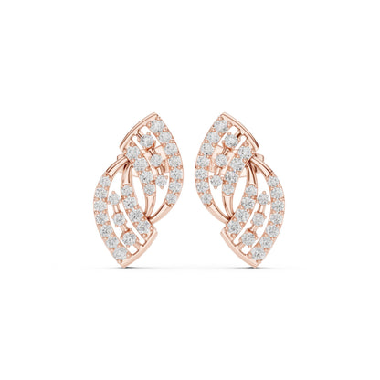 Round Stud Lab Grown Diamond Earrings