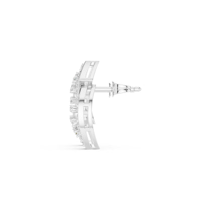Round Stud Lab Grown Diamond Earrings