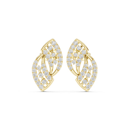 Round Stud Lab Grown Diamond Earrings