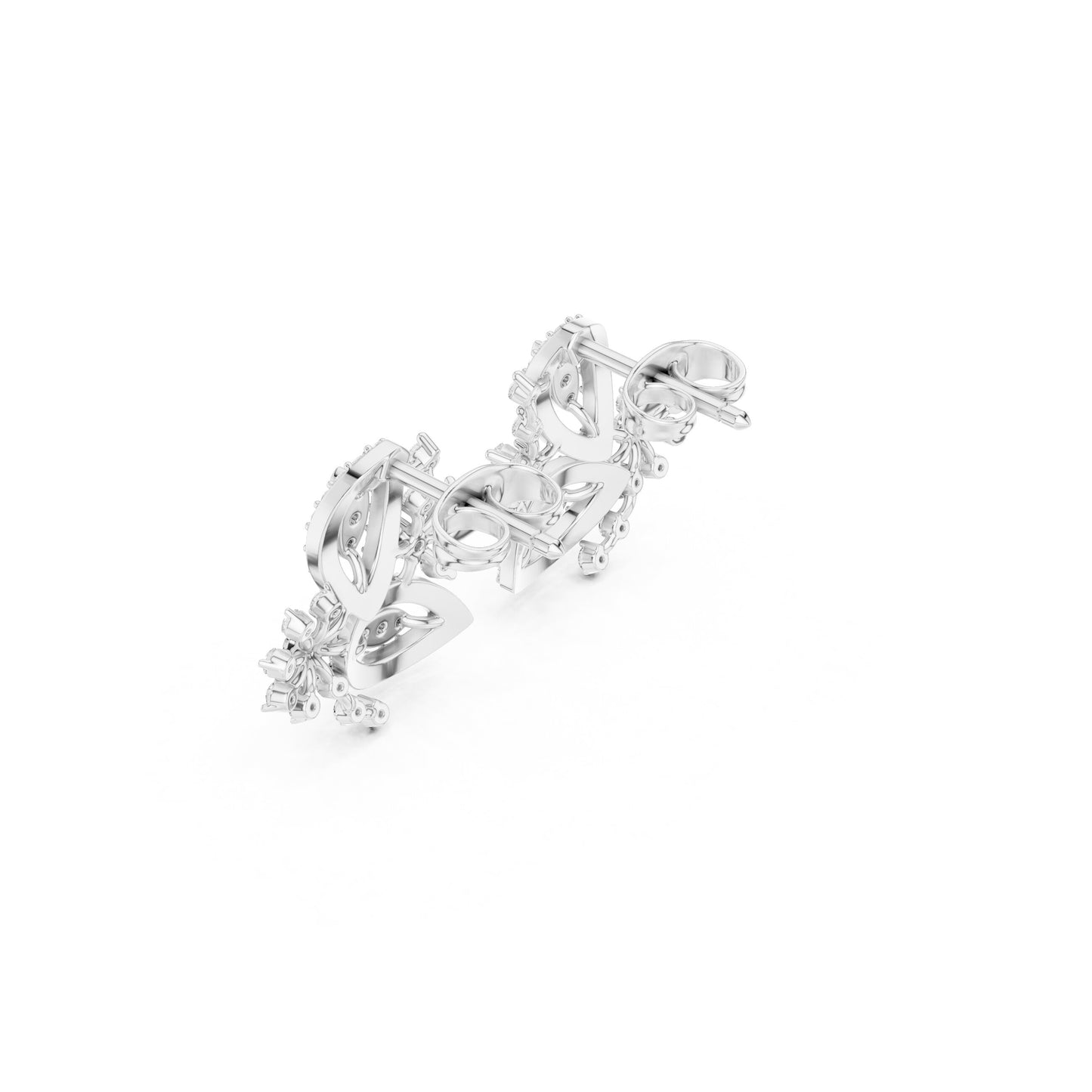 Mixed Shape Lab Grown Diamond Stud Earrings