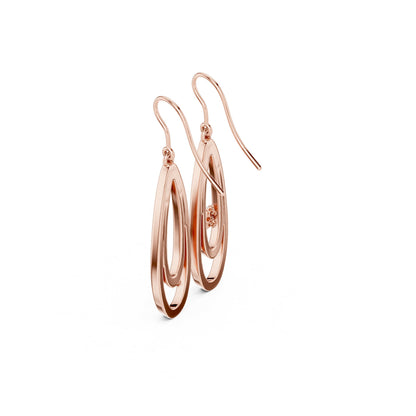 Round Dangle Lab Grown Diamond Earrings