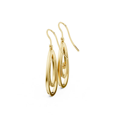 Round Dangle Lab Grown Diamond Earrings