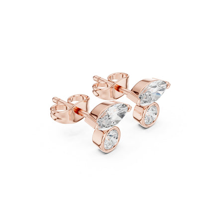 Mixed Shape Lab Grown Diamond Stud Earrings