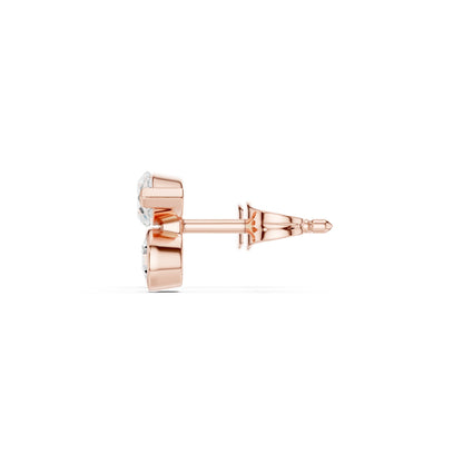 Mixed Shape Lab Grown Diamond Stud Earrings