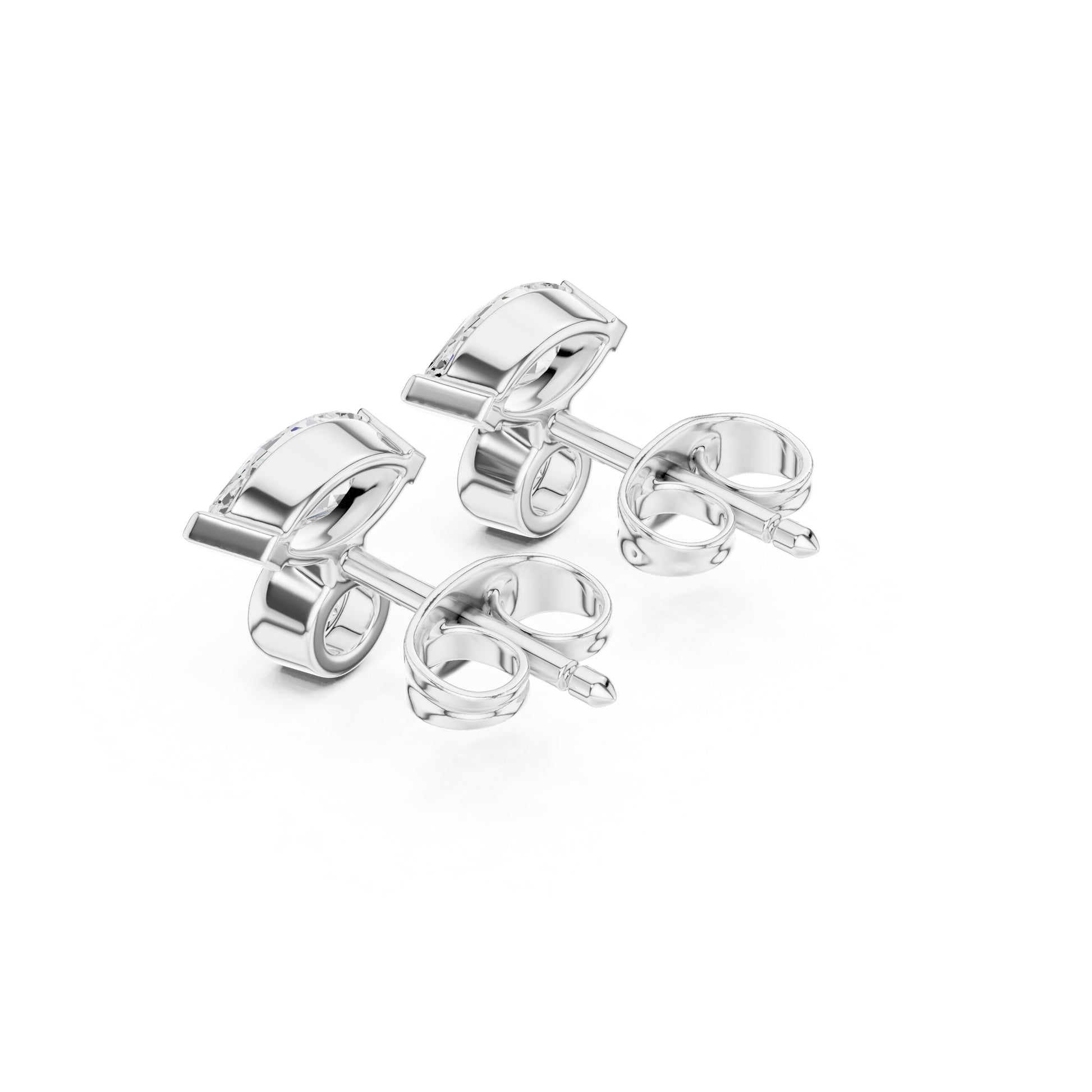 Mixed Shape Lab Grown Diamond Stud Earrings