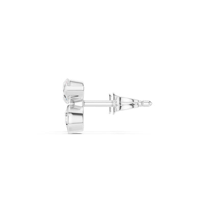 Mixed Shape Lab Grown Diamond Stud Earrings