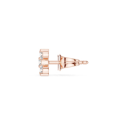Round Stud Lab Grown Diamond Earrings