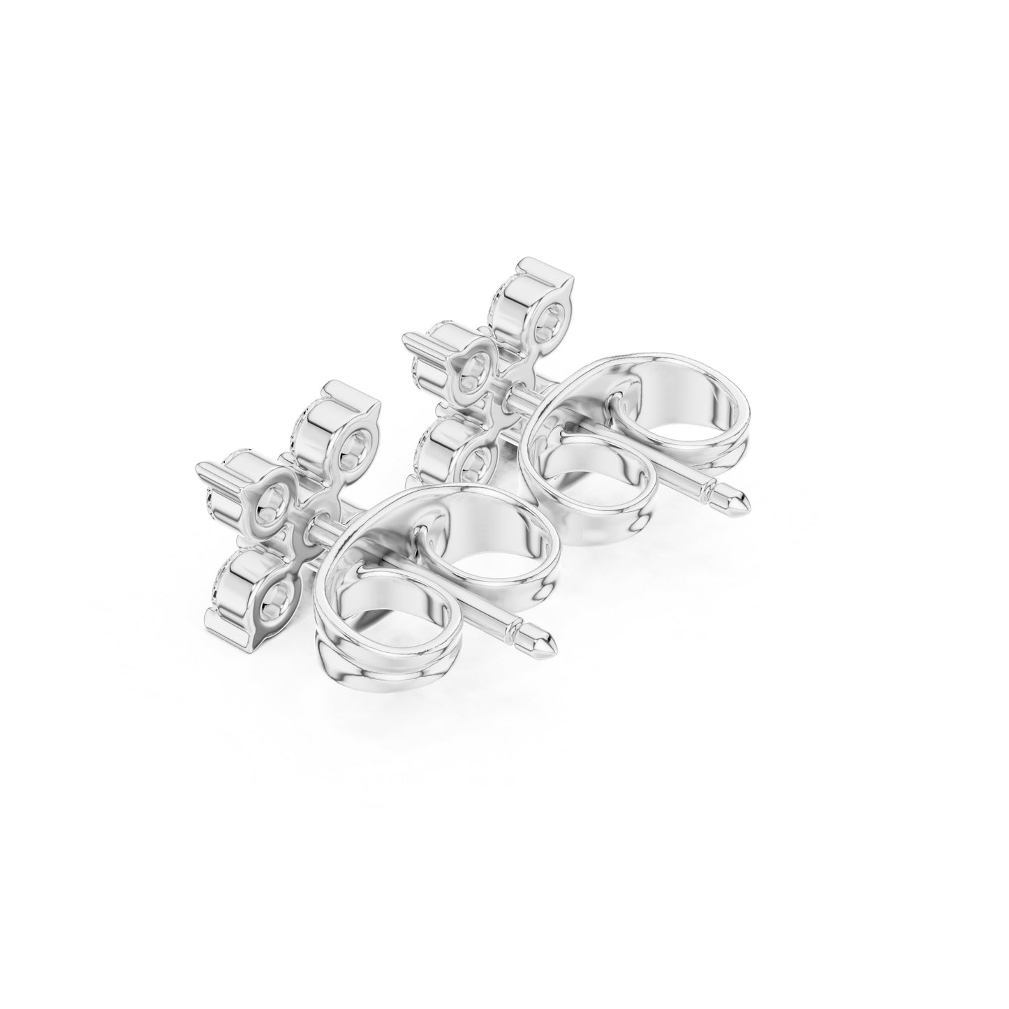 Round Stud Lab Grown Diamond Earrings