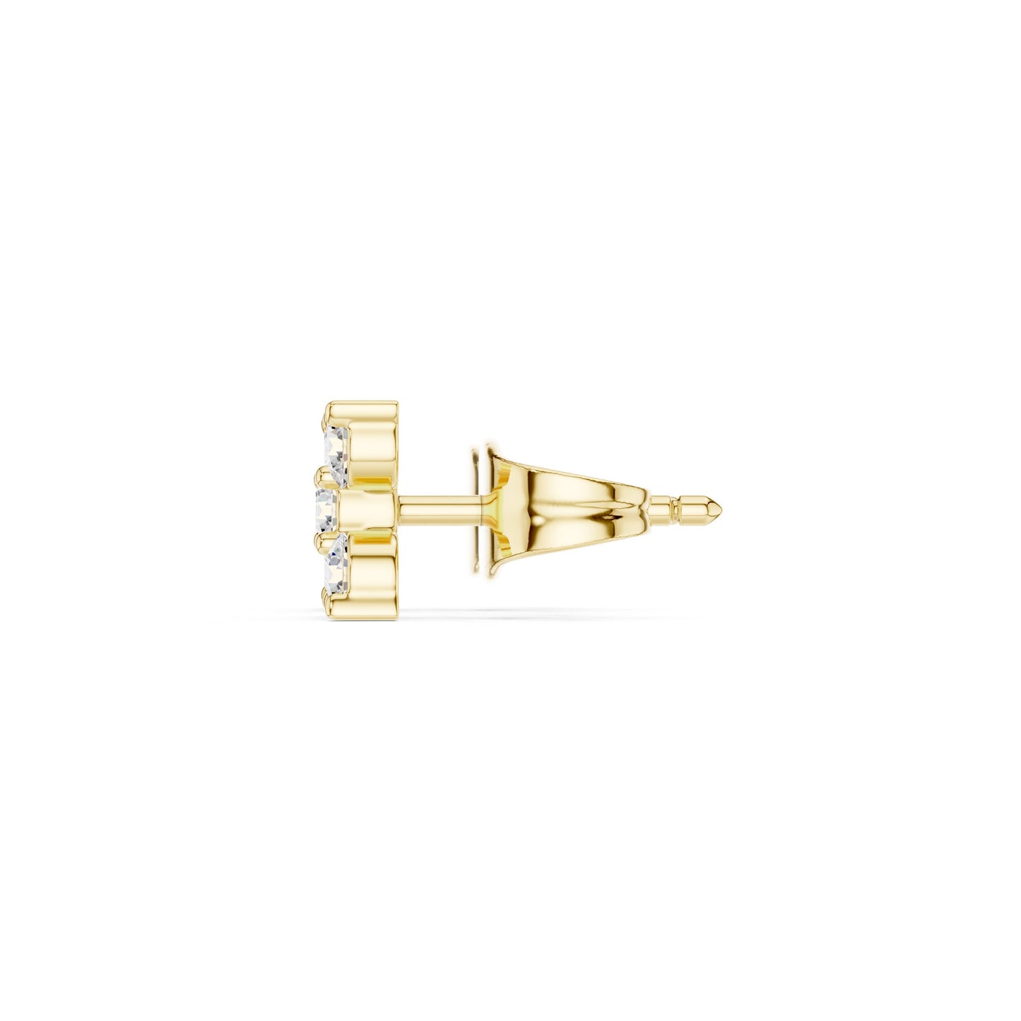 Round Stud Lab Grown Diamond Earrings