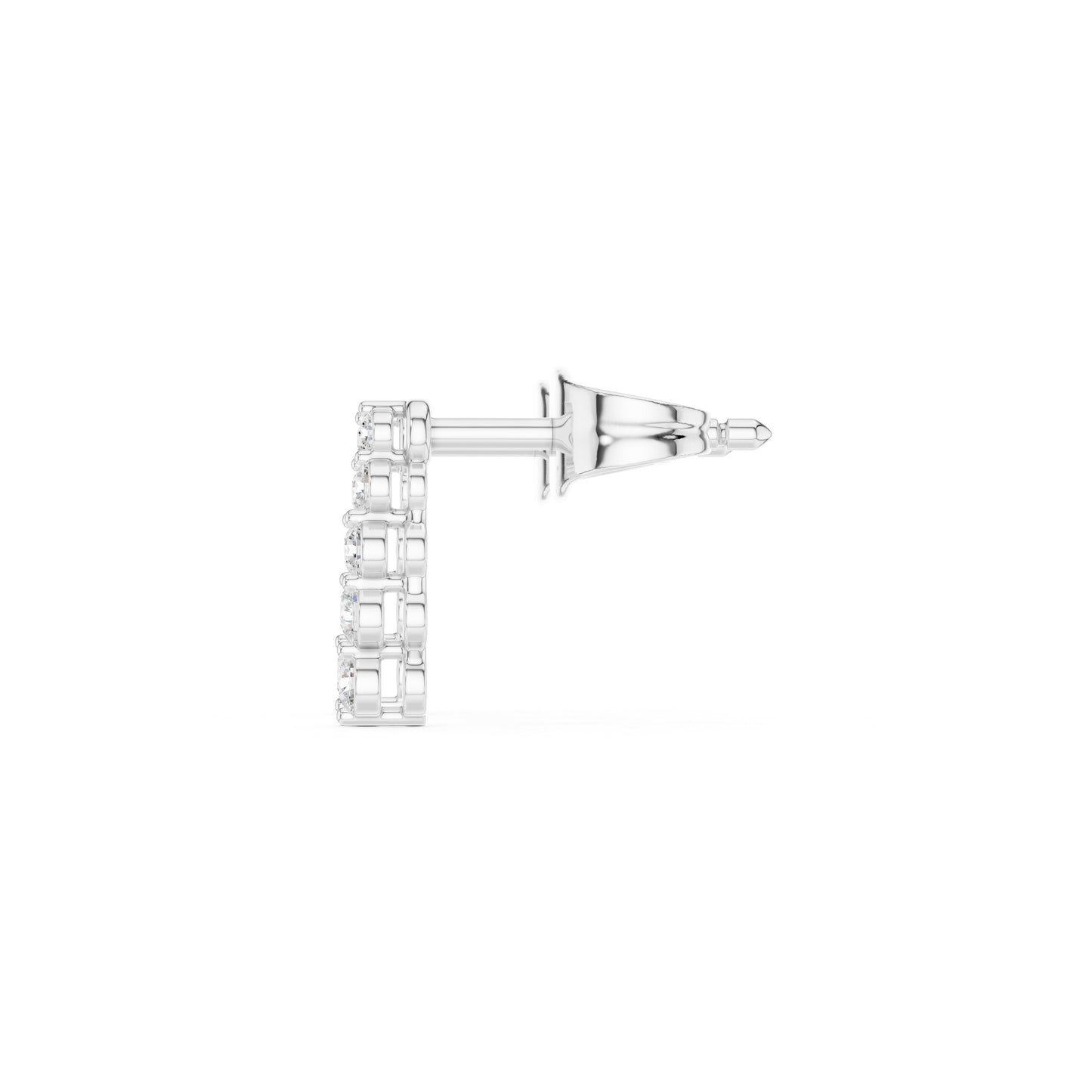 Round Climber Lab Grown Diamond Earrings