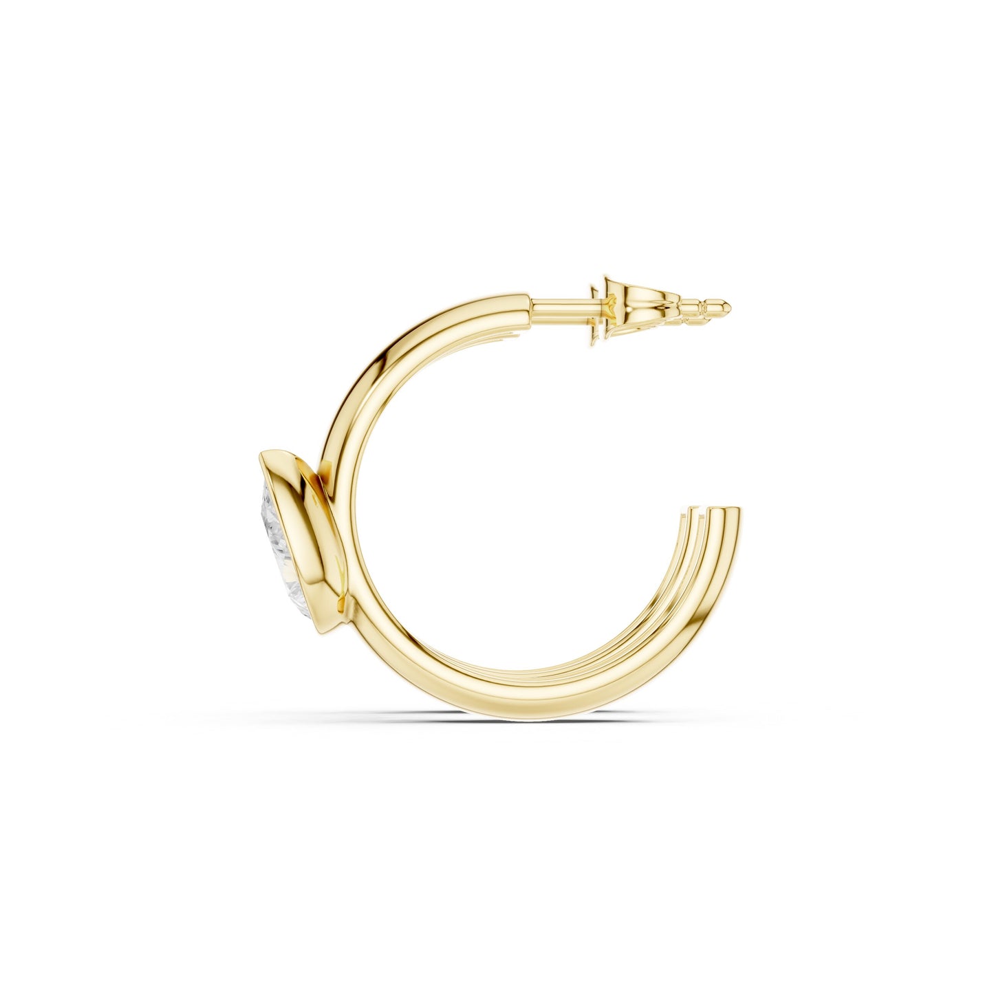 Marquise Hoop Lab Grown Diamond Earrings