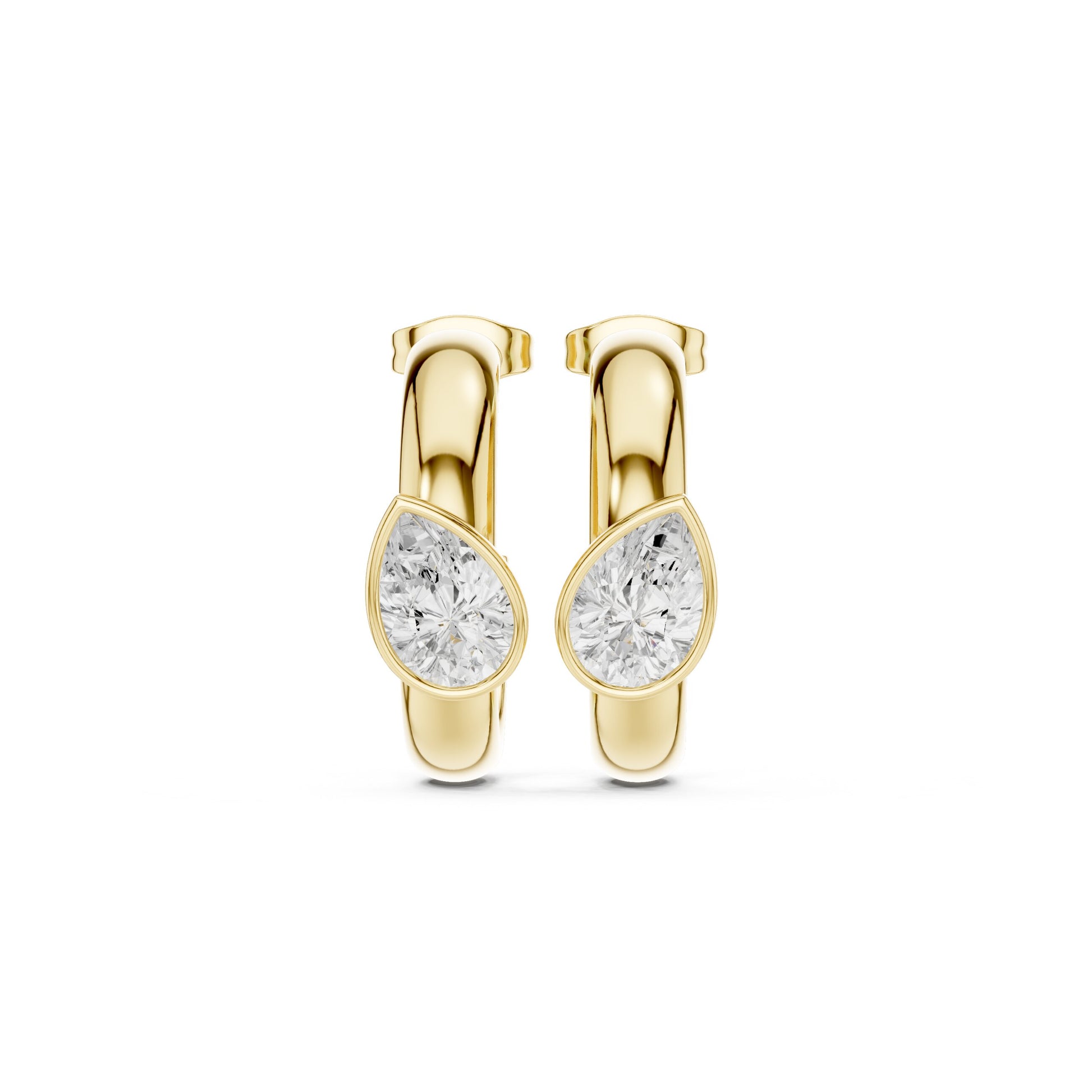 Marquise Hoop Lab Grown Diamond Earrings