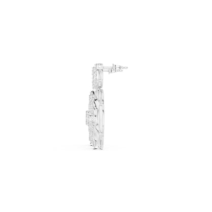 Round Dangle Lab Grown Diamond Earrings