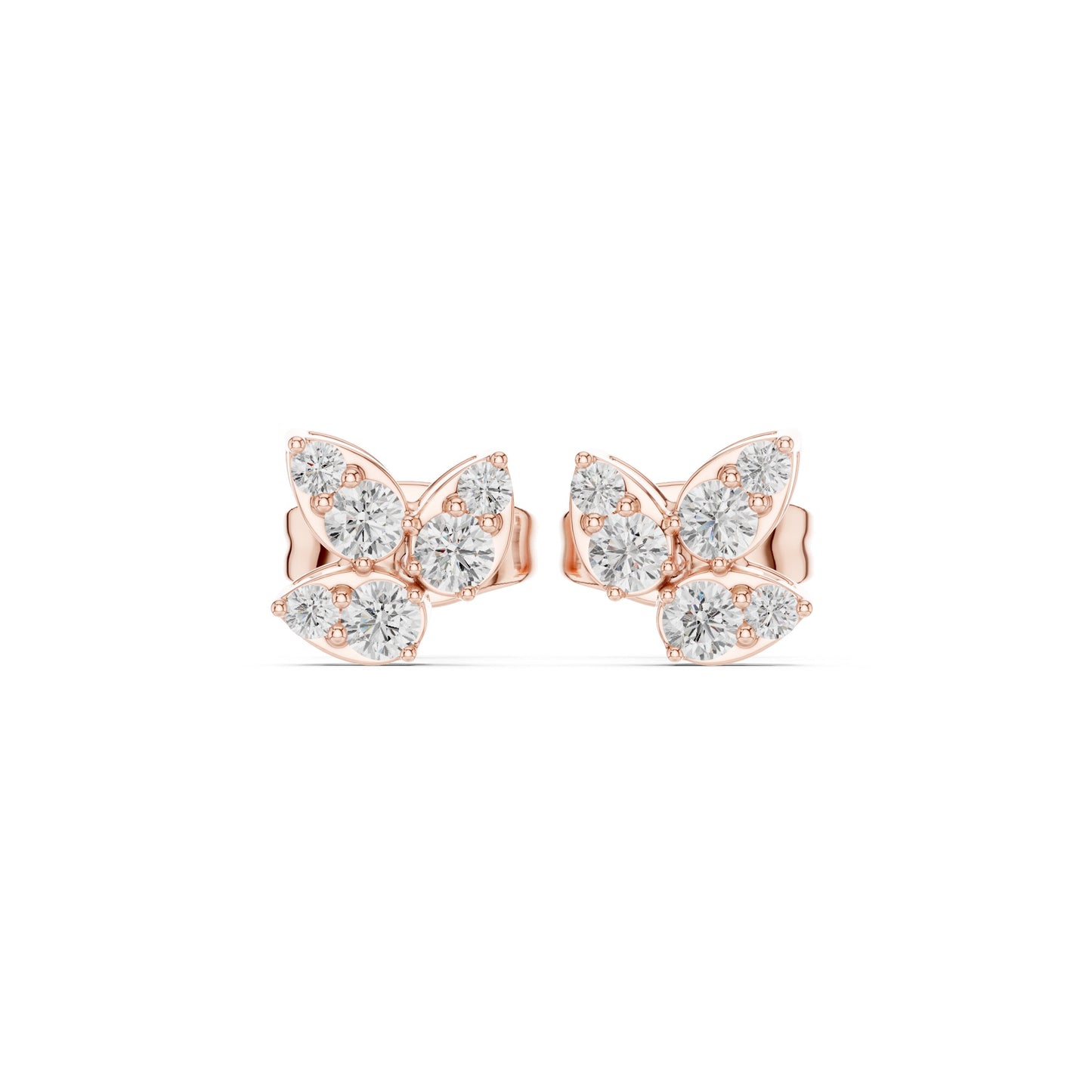Round Stud Lab Grown Diamond Earrings