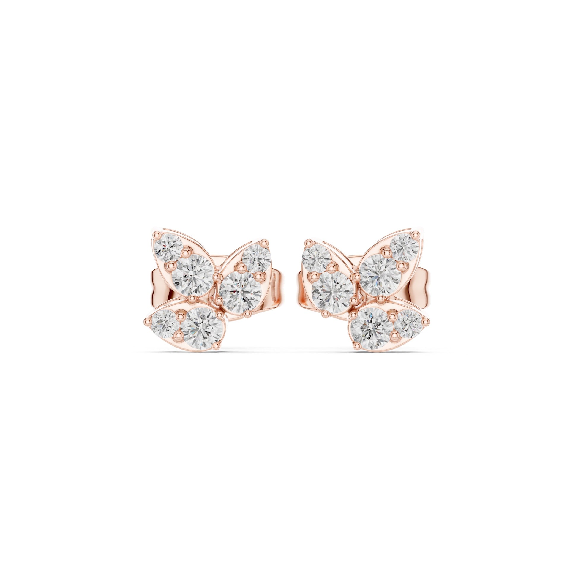 Round Stud Lab Grown Diamond Earrings