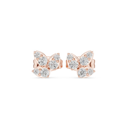 Round Stud Lab Grown Diamond Earrings