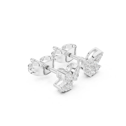 Round Stud Lab Grown Diamond Earrings