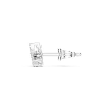 Round Stud Lab Grown Diamond Earrings