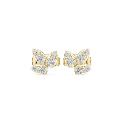 Round Stud Lab Grown Diamond Earrings