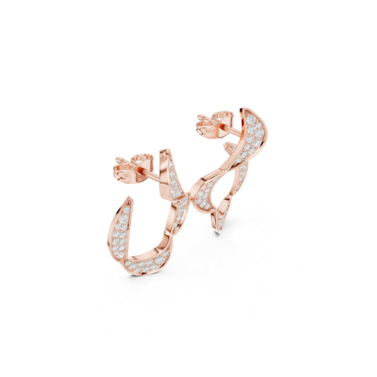 Round Climber Lab Grown Diamond Earrings