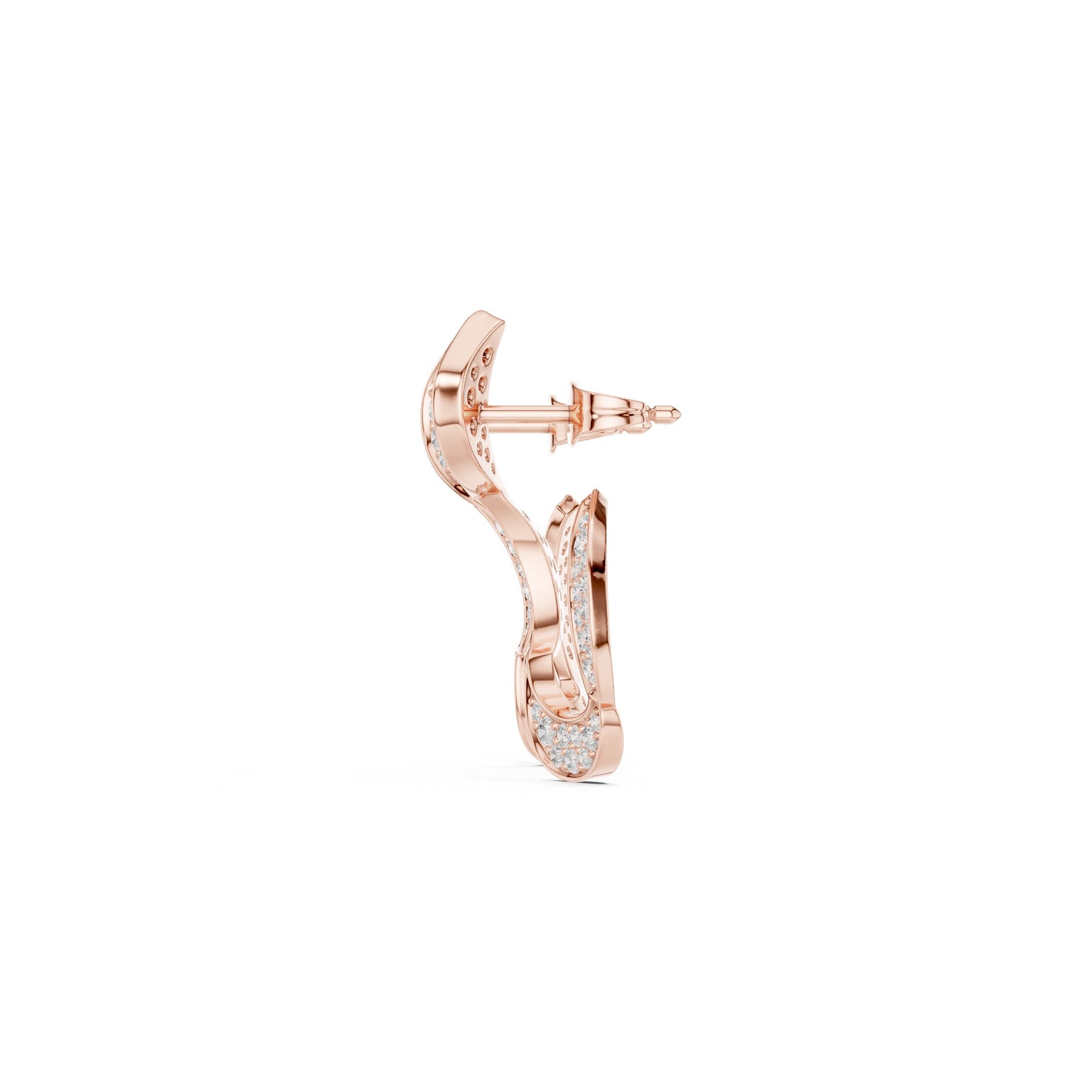Round Climber Lab Grown Diamond Earrings