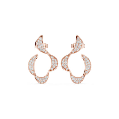 Round Climber Lab Grown Diamond Earrings