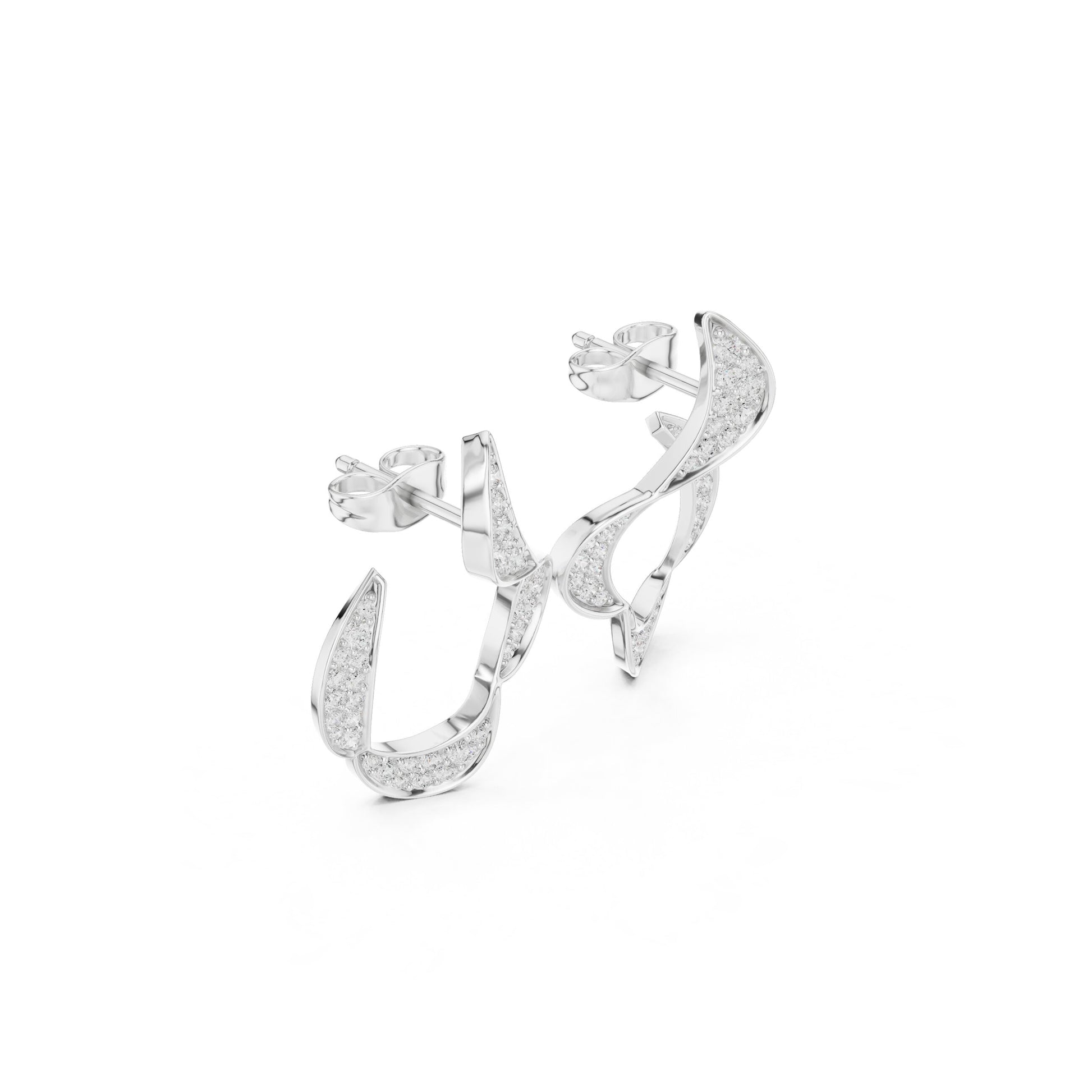 Round Climber Lab Grown Diamond Earrings