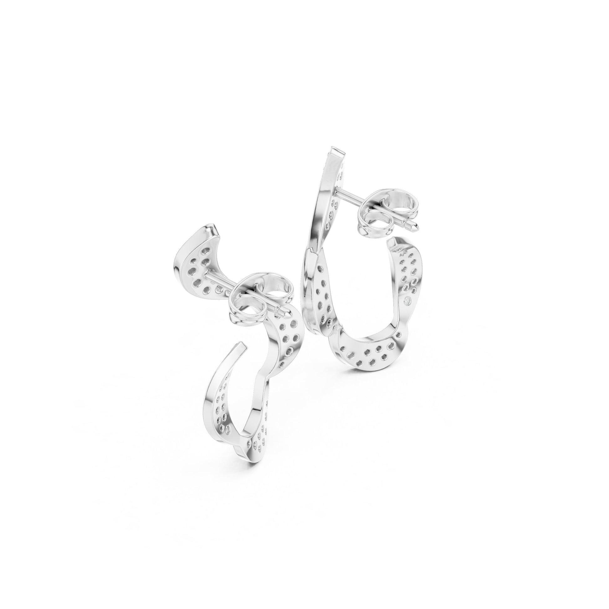 Round Climber Lab Grown Diamond Earrings