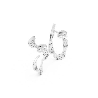 Round Climber Lab Grown Diamond Earrings
