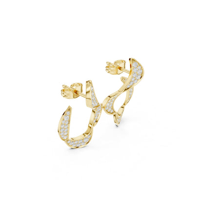 Round Climber Lab Grown Diamond Earrings