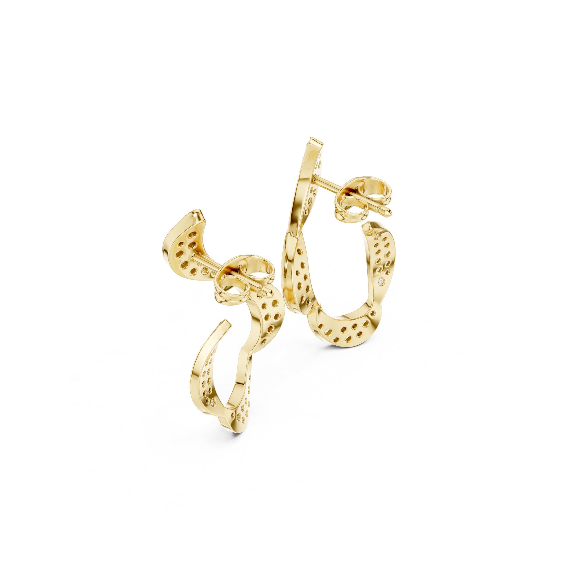 Round Climber Lab Grown Diamond Earrings