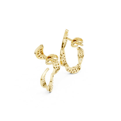 Round Climber Lab Grown Diamond Earrings