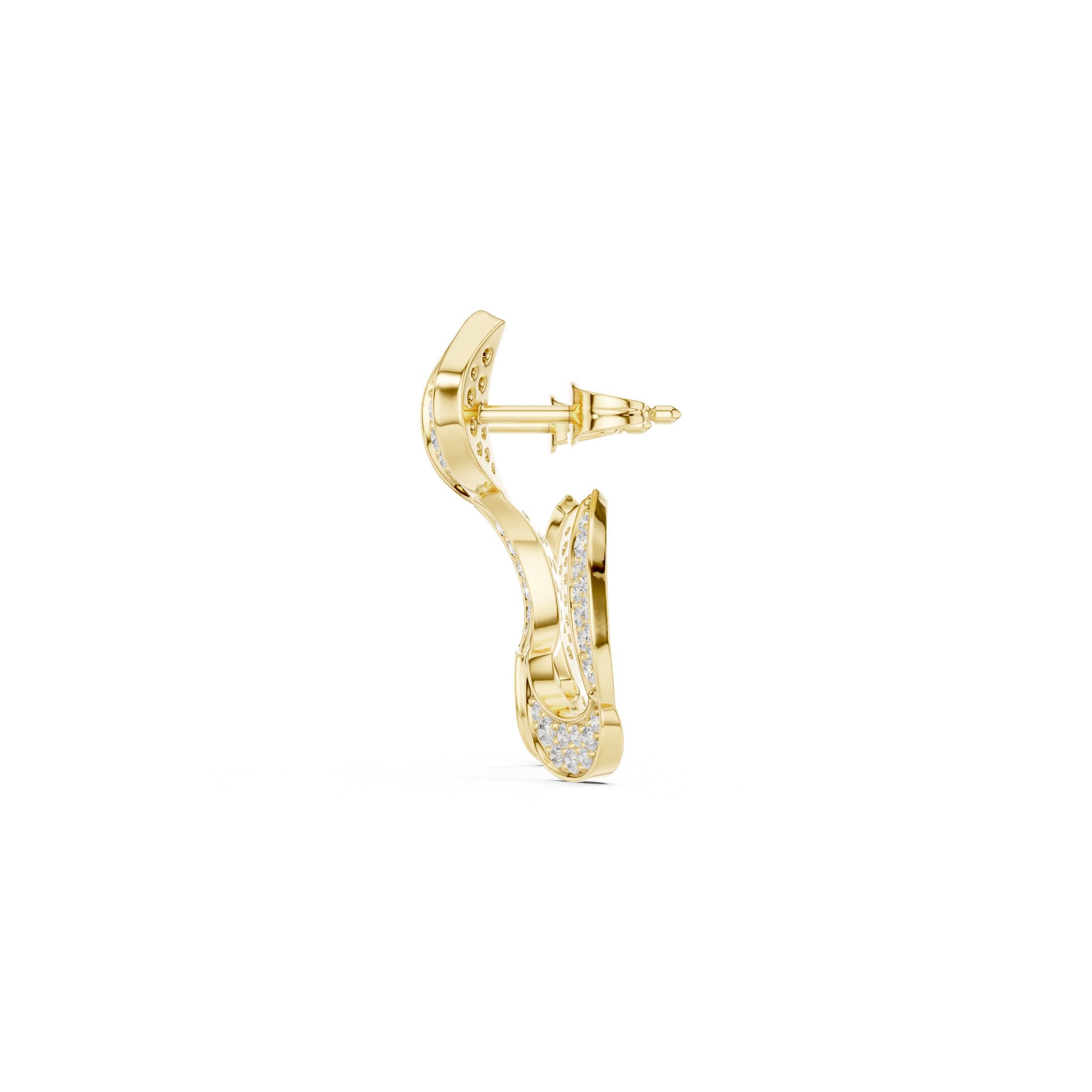 Round Climber Lab Grown Diamond Earrings