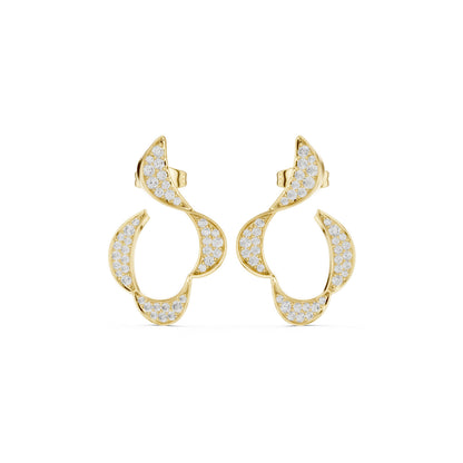 Round Climber Lab Grown Diamond Earrings