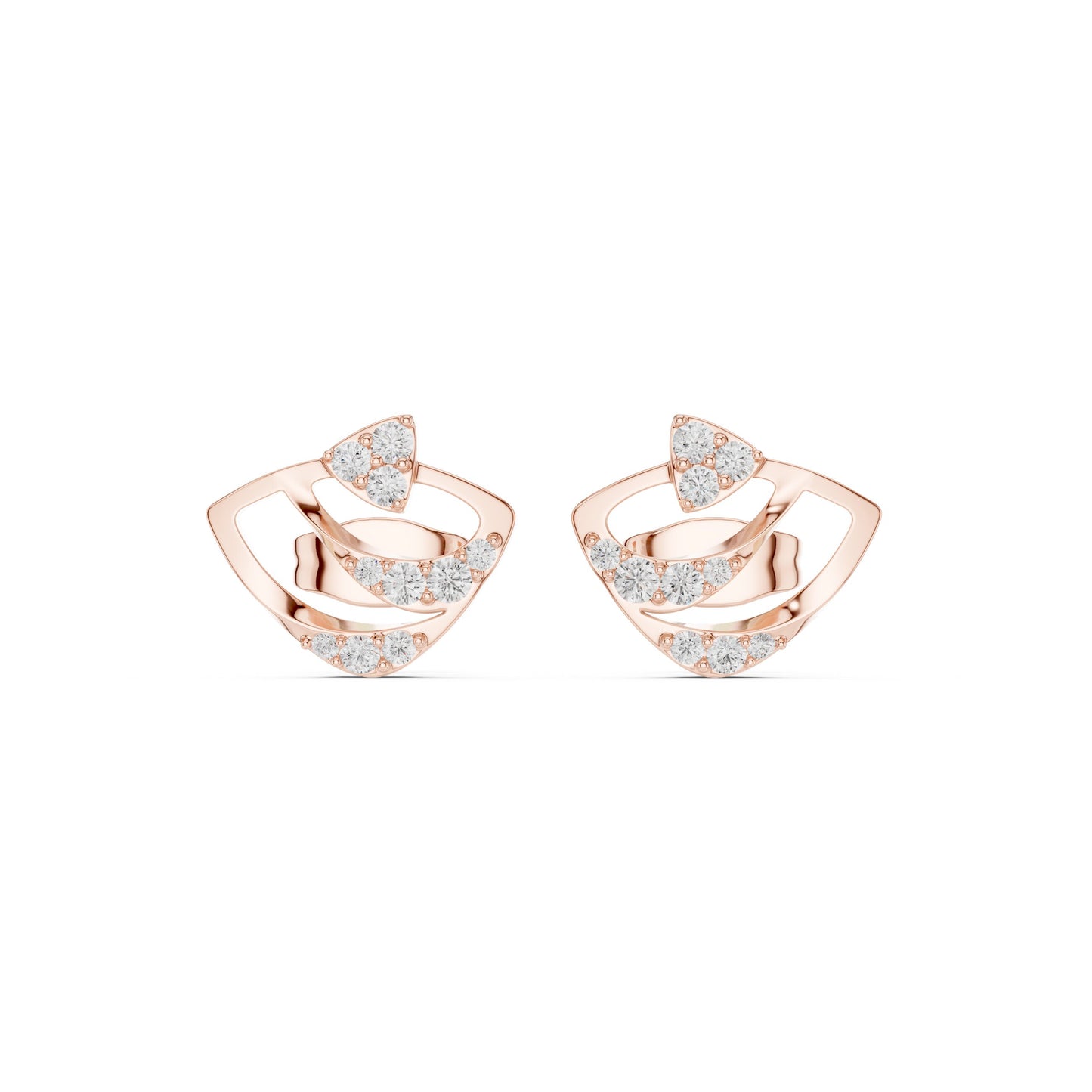 Mixed Shape Lab Grown Diamond Stud Earrings