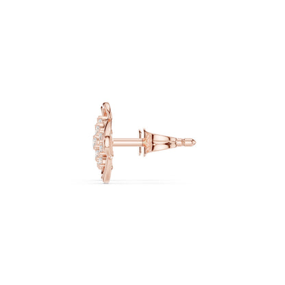 Round Stud Lab Grown Diamond Earrings