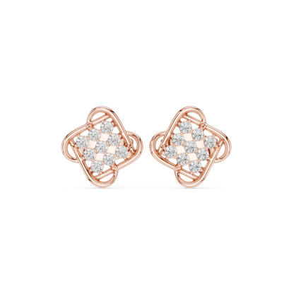Round Stud Lab Grown Diamond Earrings