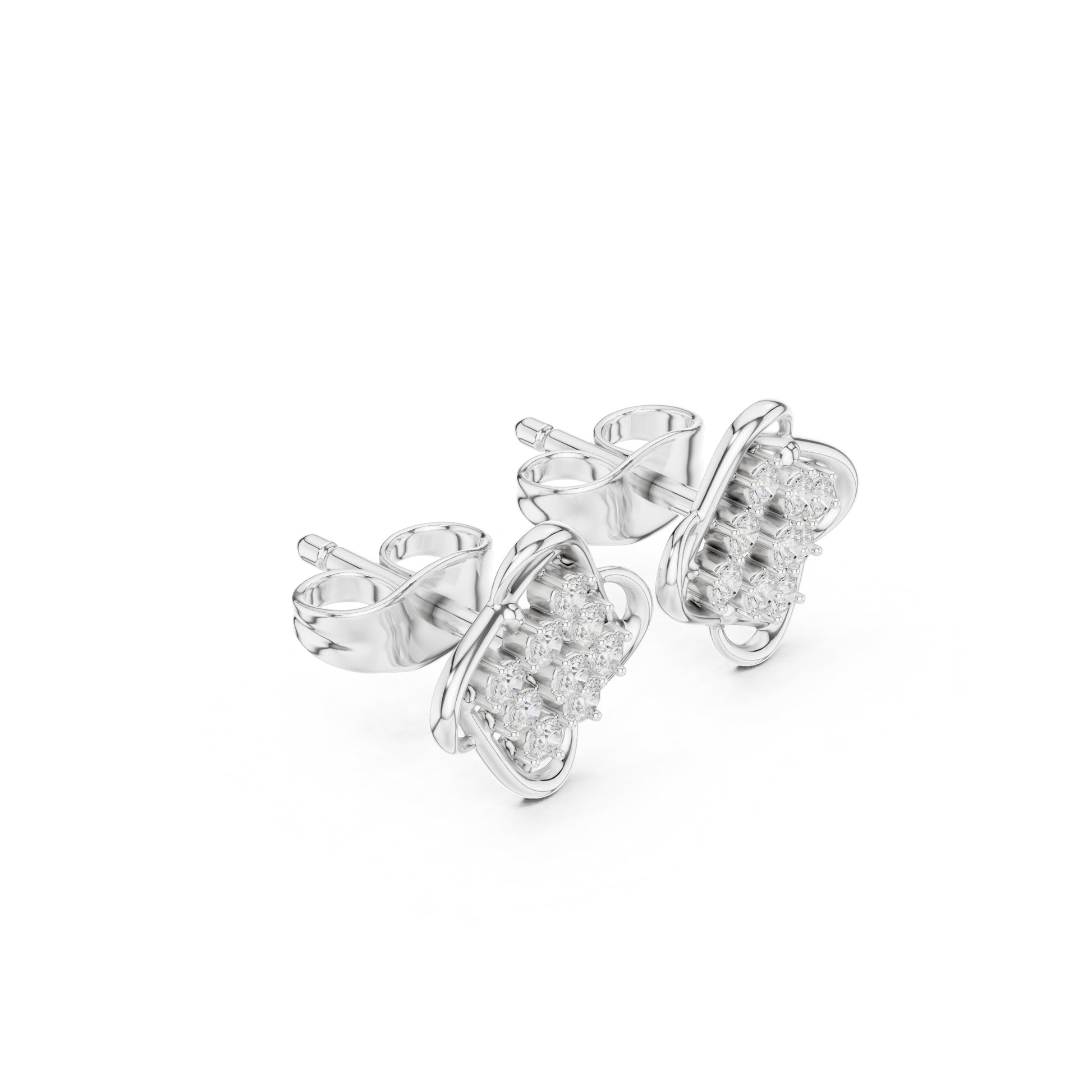 Round Stud Lab Grown Diamond Earrings
