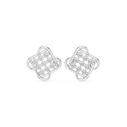 Round Stud Lab Grown Diamond Earrings